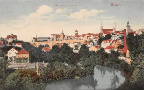 Bautzen Kronprinzenbrücke Panorama gl1912 192.172