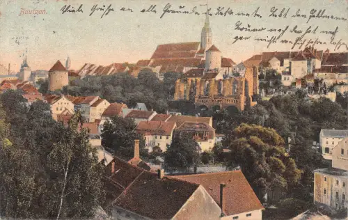 Bautzen Panorama gl1910 192.177