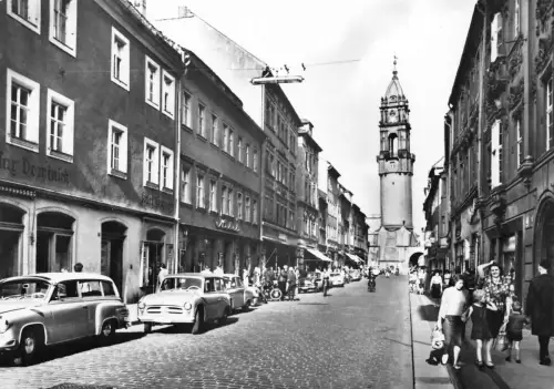 Bautzen Reichenstraße mit Reichenturm ngl 192.205