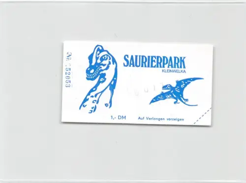 Großwelka Sauriergarten Eintrittskarte ngl 192.237