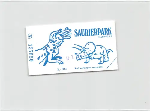 Großwelka Sauriergarten Eintrittskarte ngl 192.238