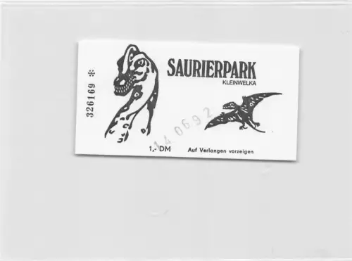 Großwelka Sauriergarten Eintrittskarte ngl 192.236