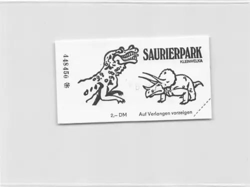 Großwelka Sauriergarten Eintrittskarte ngl 192.240