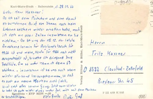 Karl-Marx-Stadt Rabenstein gl1966 192.358