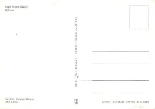 Karl-Marx-Stadt Rathaus ngl 192.396