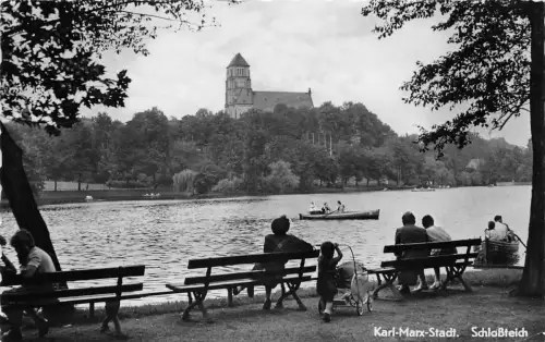 Karl-Marx-Stadt Schloßteich gl1959 192.390