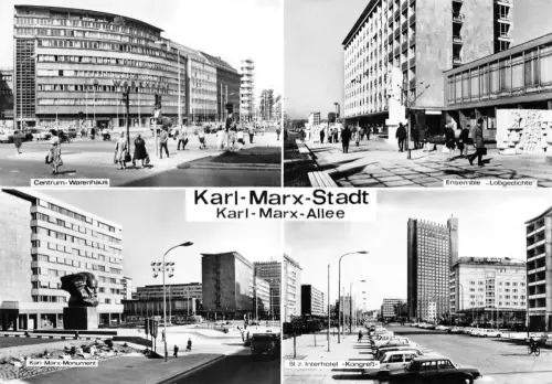Karl-Marx-Stadt Mehrbildkarte gl1977 192.418