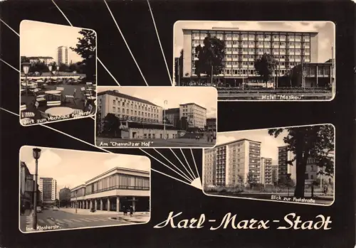 Karl-Marx-Stadt Mehrbildkarte gl1965 192.433