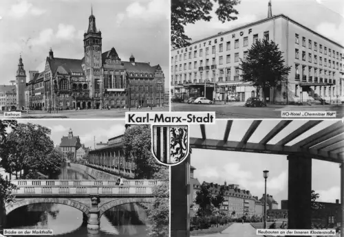 Karl-Marx-Stadt Mehrbildkarte gl1960 192.423