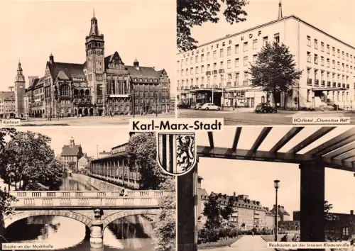 Karl-Marx-Stadt Mehrbildkarte gl1962 192.426
