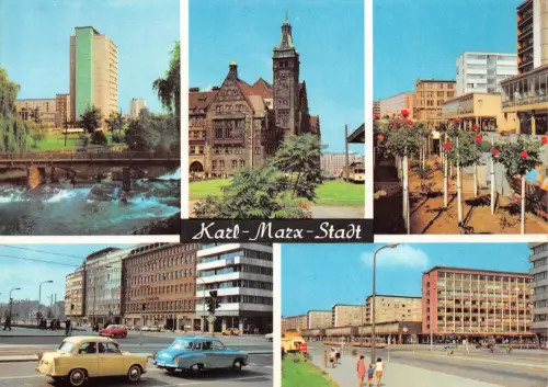 Karl-Marx-Stadt Mehrbildkarte gl1972 192.425