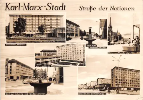 Karl-Marx-Stadt Mehrbildkarte gl1987 192.435
