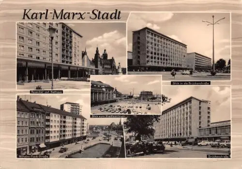 Karl-Marx-Stadt Mehrbildkarte gl1967 192.420