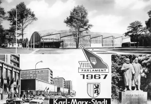 Karl-Marx-Stadt Mehrbildkarte ngl 192.446