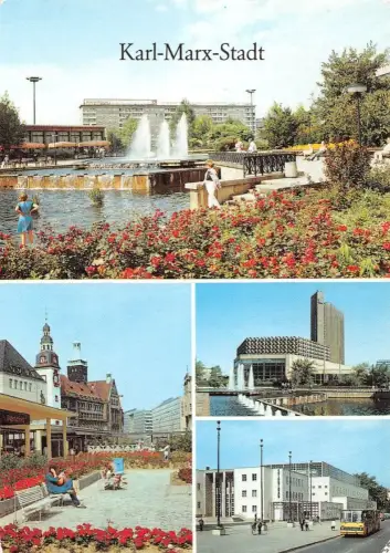 Karl-Marx-Stadt Mehrbildkarte gl1980 192.441