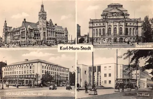 Karl-Marx-Stadt Mehrbildkarte ngl 192.454