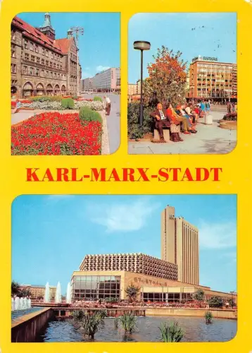 Karl-Marx-Stadt Mehrbildkarte gl1988 192.442