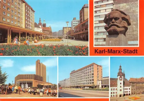 Karl-Marx-Stadt Mehrbildkarte ngl 192.451