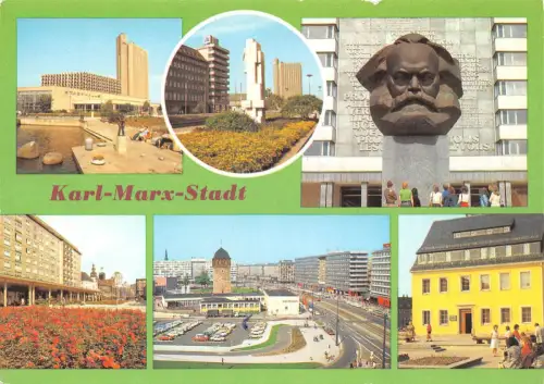 Karl-Marx-Stadt Mehrbildkarte ngl 192.450