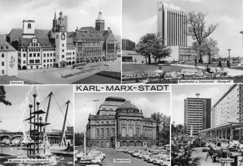 Karl-Marx-Stadt Mehrbildkarte gl1977 192.428