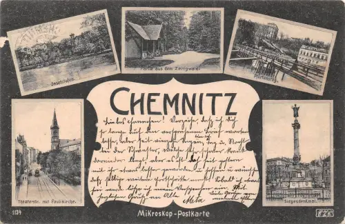 Chemnitz Mehrbildkarte gl1905 192.471
