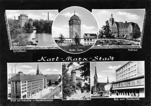 Karl-Marx-Stadt Mehrbildkarte gl1967 192.436
