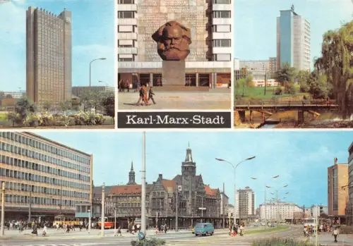 Karl-Marx-Stadt Mehrbildkarte gl1973 192.432