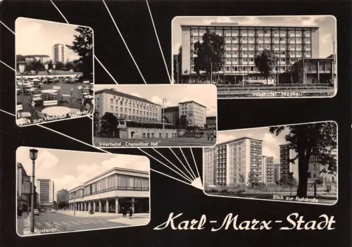 Karl-Marx-Stadt Mehrbildkarte gl1988 192.444