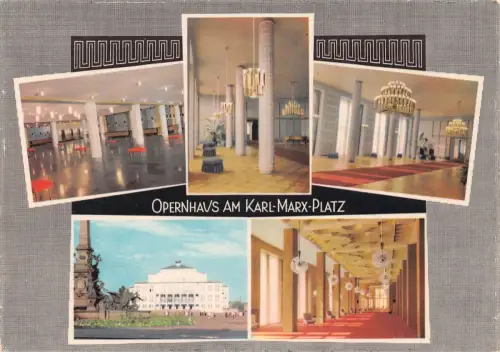 Karl-Marx-Stadt Mehrbildkarte Opernhaus ngl 192.447