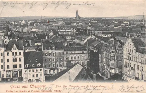 Chemnitz Blick vom Jakobikirchturm gl1903 192.483