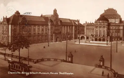 Chemnitz König-Albert-Museum Neues Stadttheater gl1928 192.490