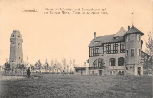 Chemnitz Bismarckturm und Schlößchen ngl 192.498