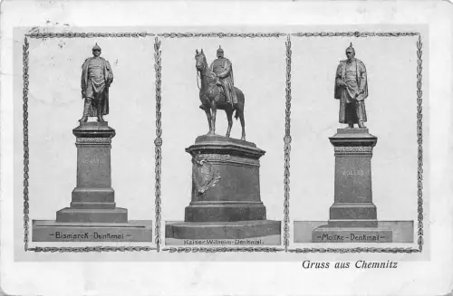 Chemnitz 3 Denkmäler gl1908 192.506