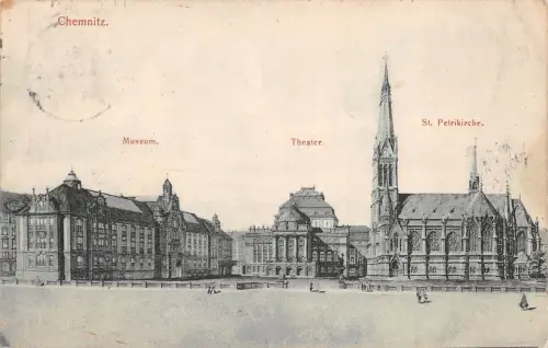 Chemnitz Museum Theater Petrikirche gl1908 192.485
