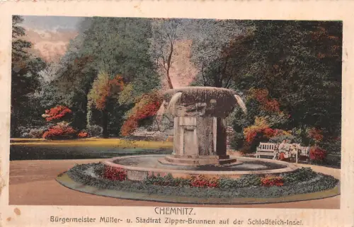 Chemnitz Bürgermeister Müller Brunnen gl1918 192.515