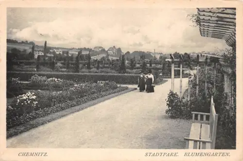 Chemnitz Stadtpark Blumengarten gl1921 92.525
