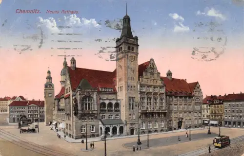 Chemnitz Neues Rathaus gl1916 192.547