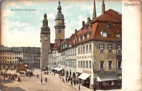 Chemnitz Marktplatz und Denkmäler ngl 192.570