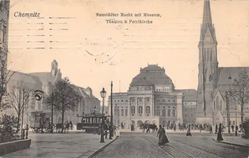 Chemnitz Neustädter Markt gl1909 192.585