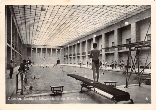 Chemnitz Stadtbad Schwimmhalle 50m Becken gl 192.562