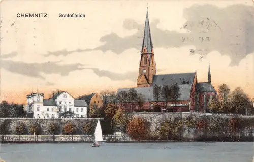 Chemnitz Schloßteich gl1913 192.615