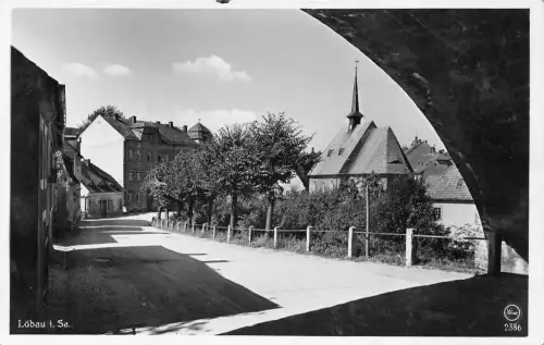 Löbau i.Sa. An der Hindenburgbrücke gl1938 192.654