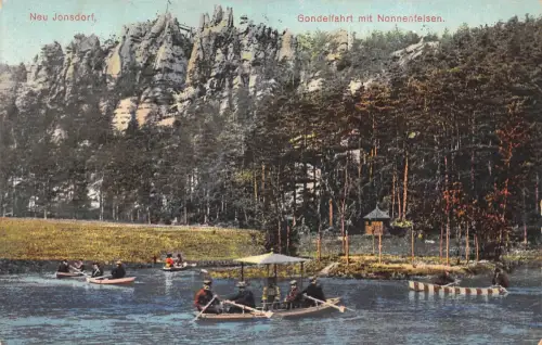 Jonsdorf Gondelfahrt mit den Nonnenfelsen gl1912 192.799
