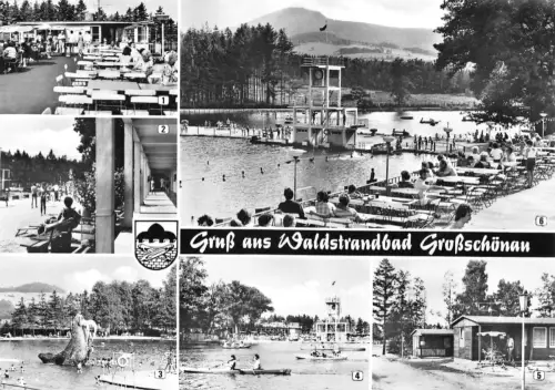 Großschönau Waldstrandbad Mehrbildkarte gl1984 192.781
