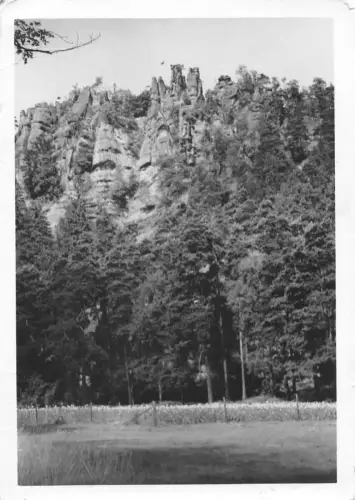 Jonsdorf Die Nonnenfelsen Mühlsteinbrücke gl1953 192.805