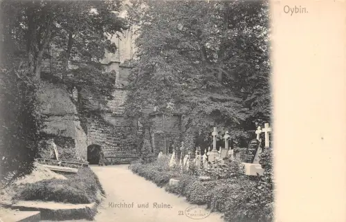 Oybin Kirchhof und Ruine ngl 192.828