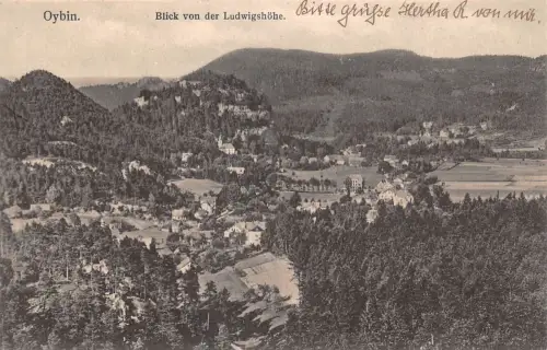 Oybin Blick von der Ludwigshöhe gl1918 192.837
