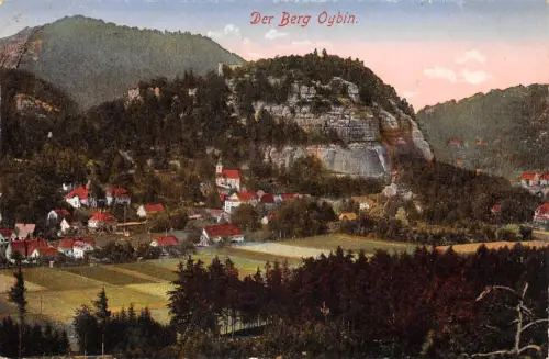 Oybin Panorama mit Berg gl1930 192.864