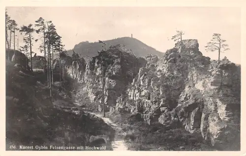 Oybin Felsengasse mit Hochwald ngl 192.876