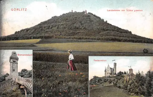 Görlitz Landeskrone Mehrbildkarte gl 192.964